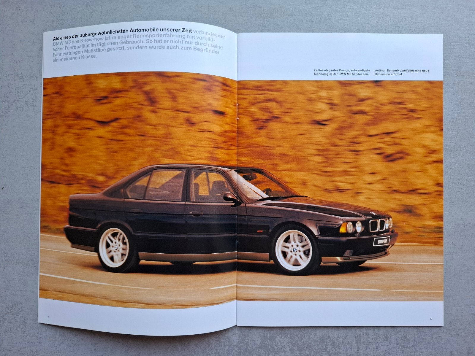 BMW M5 brochure - 1994, Ophalen of Verzenden, Zo goed als nieuw, BMW