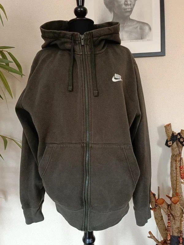 Nike hoodie maat S kleur kaki legergroen met capuchon, Nike, Ophalen of Verzenden, Gedragen, Groen
