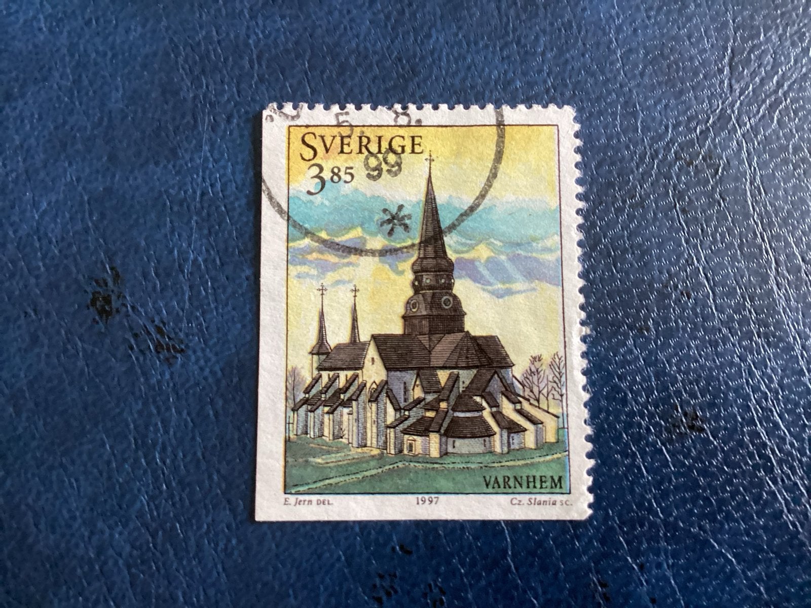 Zweden 1997- Mi.1980- Varnhem kerk, Postzegels en Munten, Postzegels | Europa | Scandinavië, Ophalen of Verzenden, Zweden, Gestempeld
