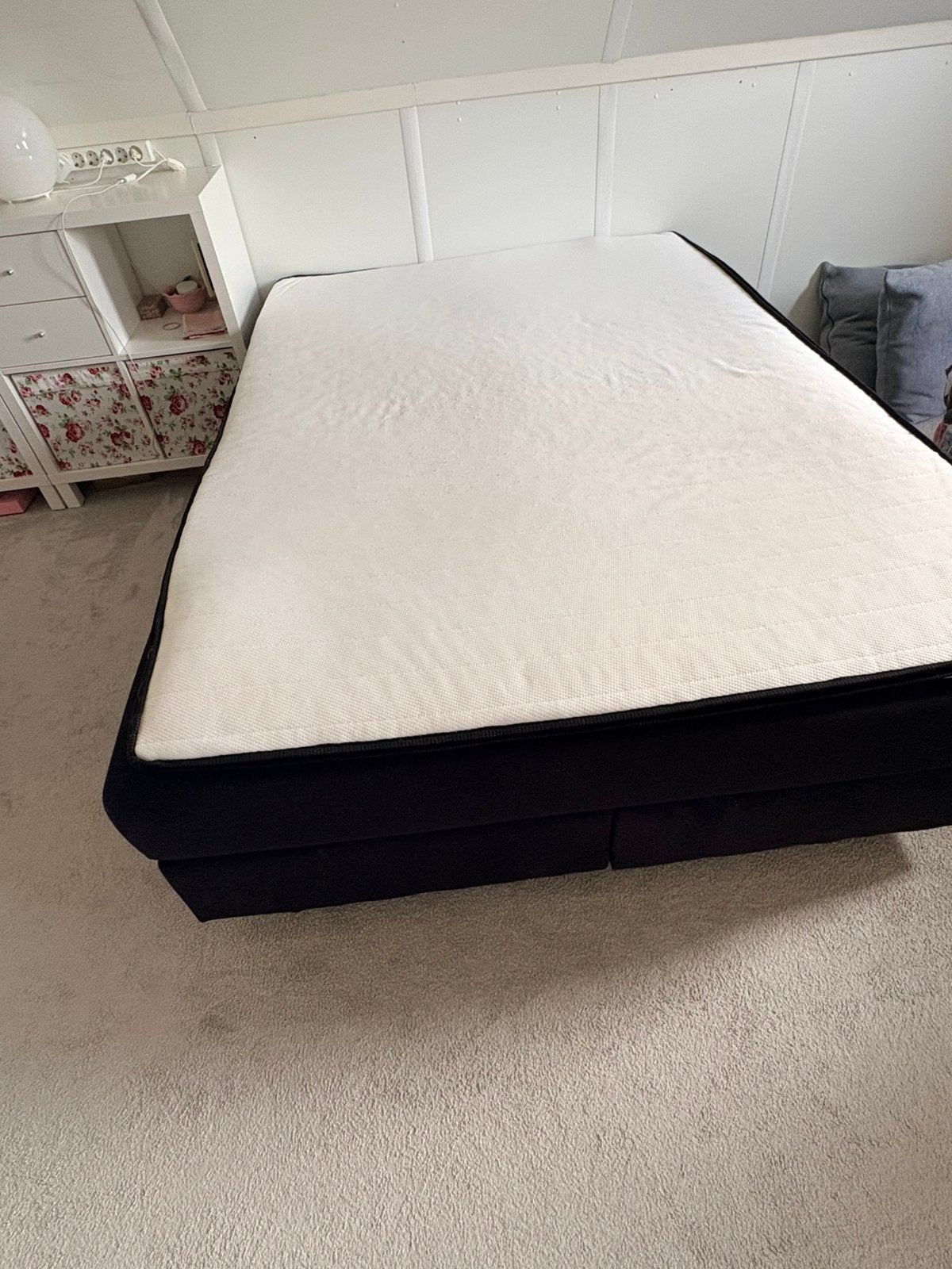 Boxspring 1.40 x 2.00 Dreamzone, Ophalen, Zwart, Tweepersoons, 140 cm