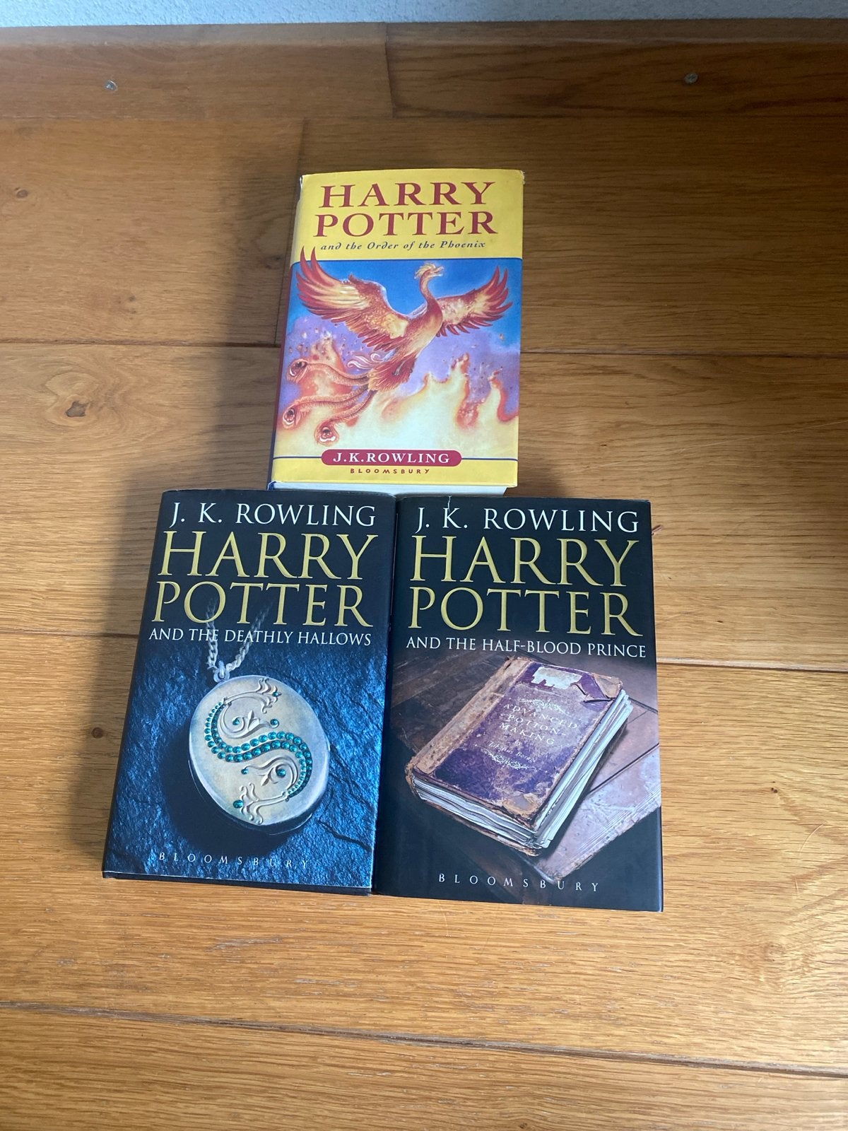3x Harry Potter boeken (Engels) - set, 1 met vlek, Verzamelen, Ophalen of Verzenden