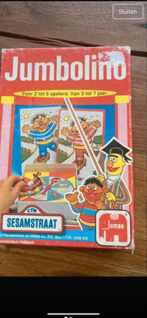 Jumbolino Sesamstraat Bordspel voor Kinderen, Drie of vier spelers, Ophalen of Verzenden, Zo goed als nieuw
