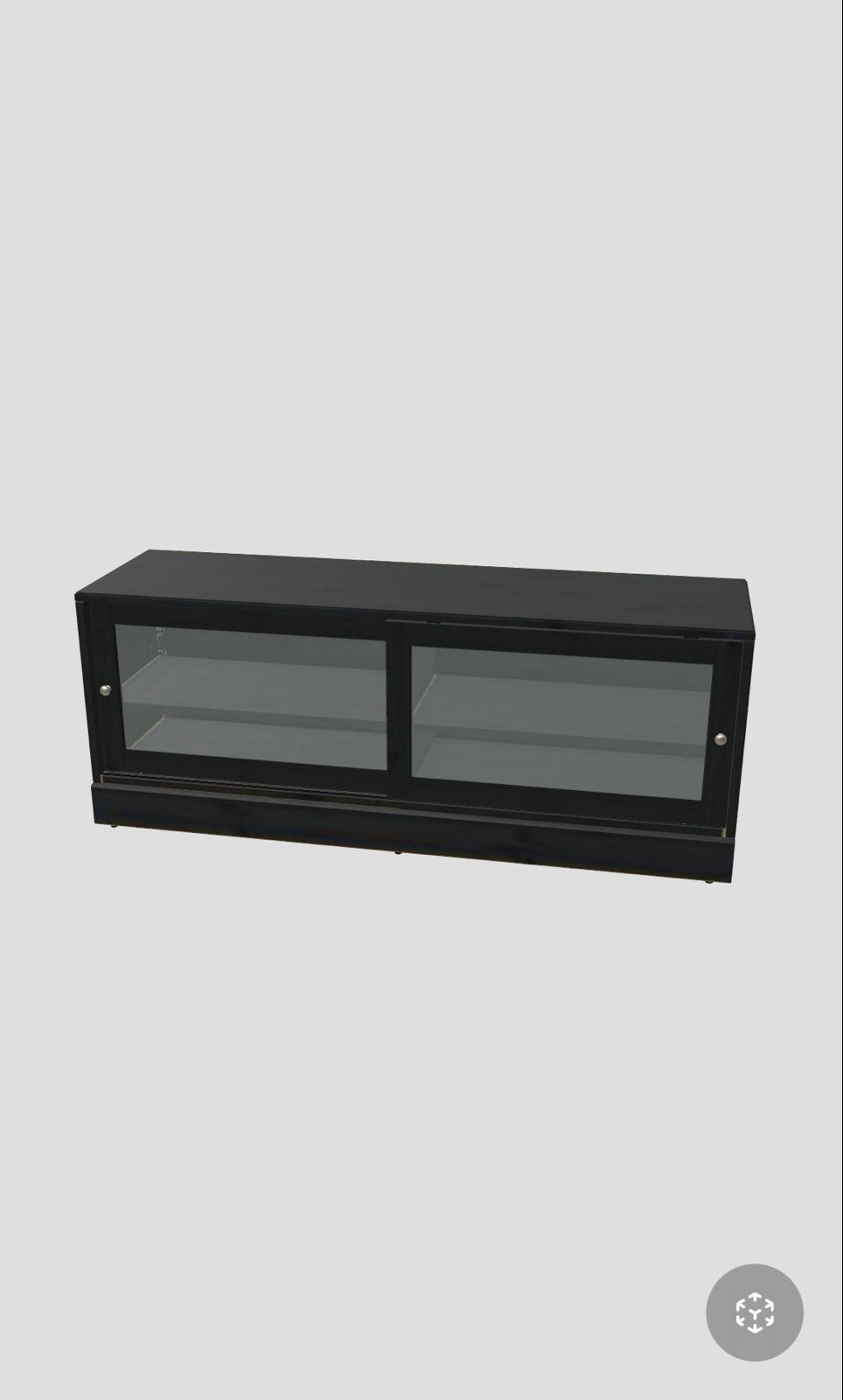 IKEA TV meubel kast met glazen schuifdeuren, Ophalen, Gebruikt, 150 tot 200 cm, Minder dan 100 cm