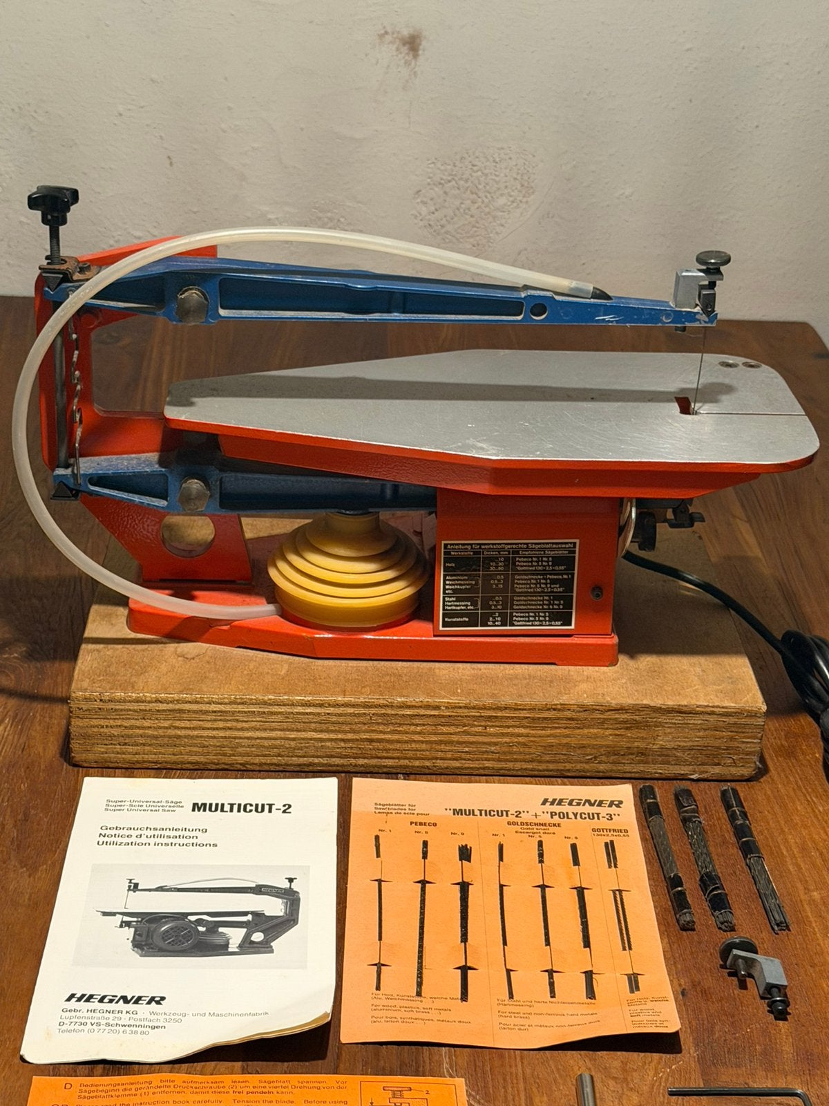 Hegner Multicut 2 figuurzaagmachine, Doe-het-zelf en Verbouw, Ophalen, Gebruikt