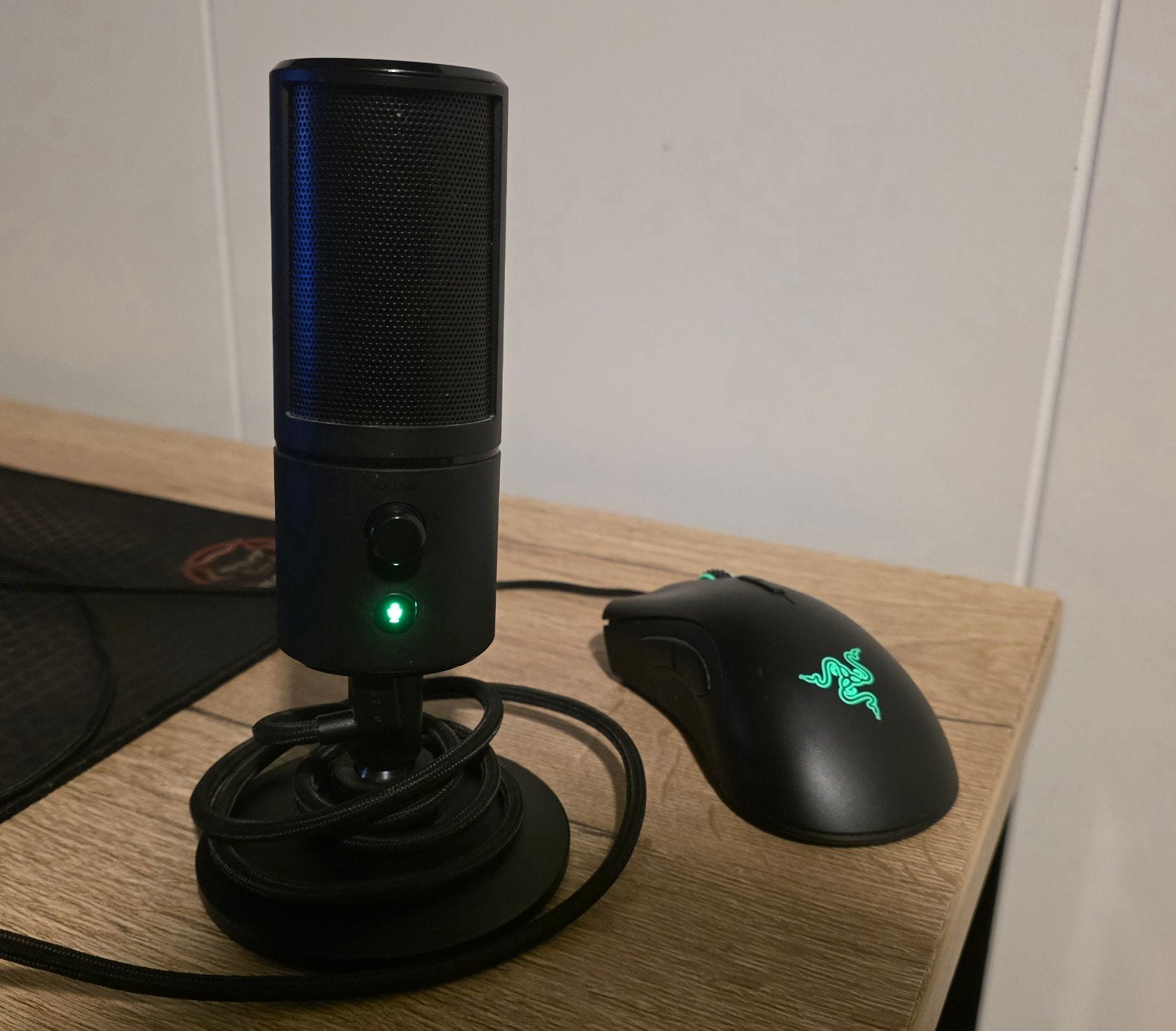 Gaming Set: Seiren X Microfoon + DeathAdder Elite, Computers en Software, Rechtshandig, Muis, Gaming muis, Ophalen of Verzenden