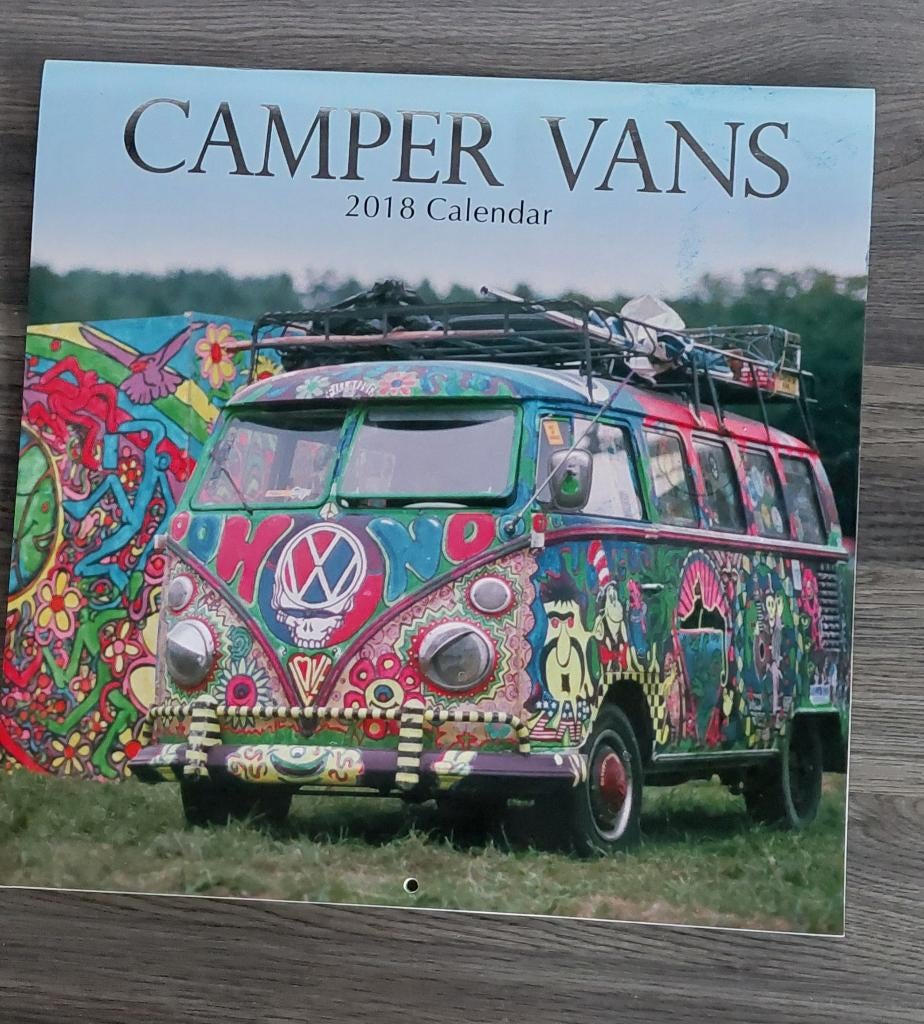Kalender met afbeeldingen van Volkswagen busjes (ongebruikt), Diversen, Kalenders, Nieuw, Jaarkalender, Ophalen of Verzenden
