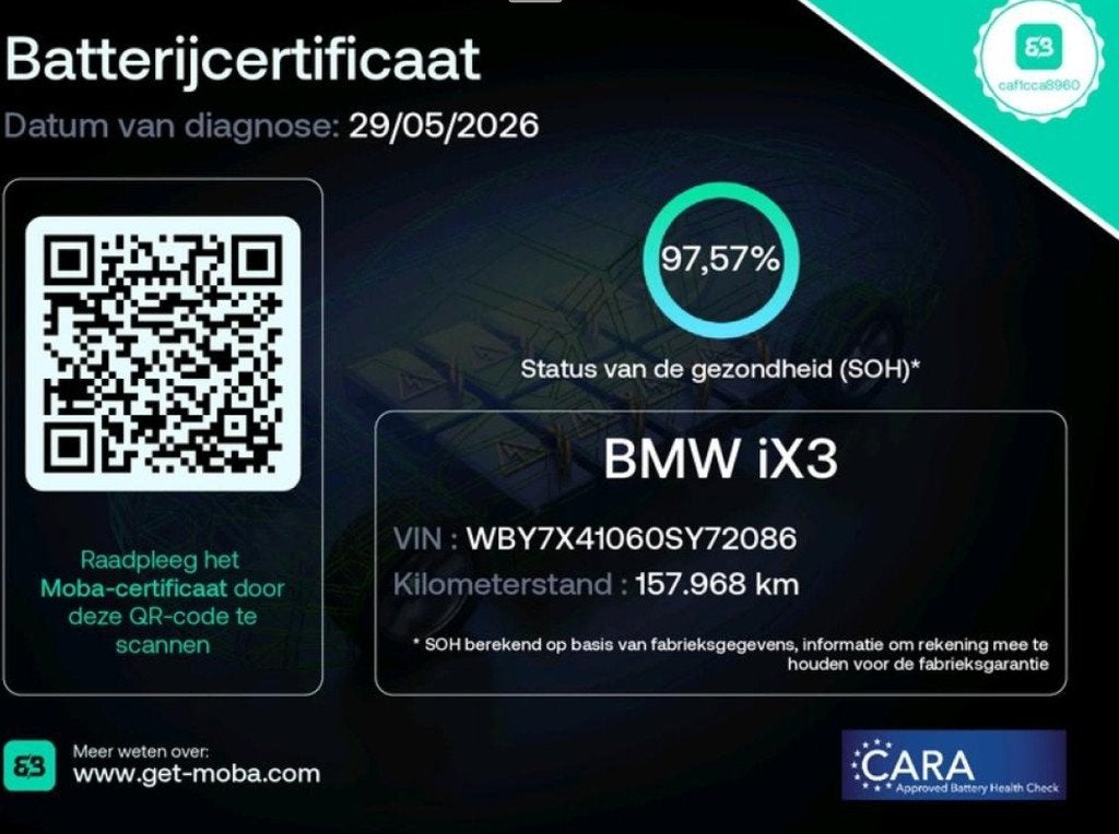 BMW IX3 High Executive 80 kWh 98% SOH Pano|Leder|Trekhaak|36, Auto's, BMW, Achterwielaandrijving, Gebruikt, 750 kg, 133 min