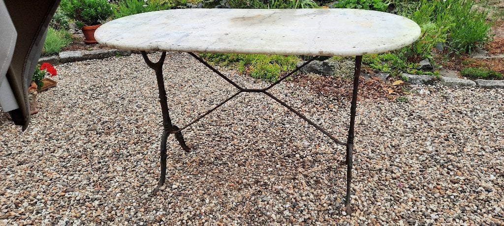 tuintafel, Tuin en Terras, Ophalen, Gebruikt, Ovaal, Overige materialen