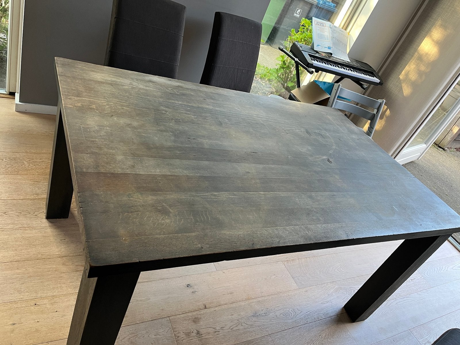 Houten eettafel 1.60x1.00m, Ophalen, Gebruikt, 50 tot 100 cm, 150 tot 200 cm
