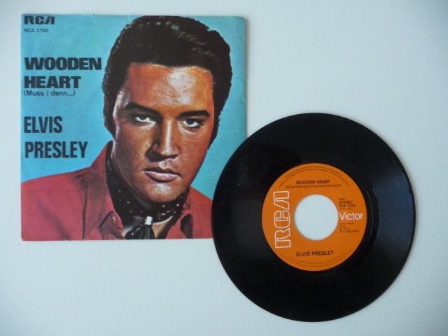 single ELVIS PRESLEY - WOODEN HEART - RCA Records, 1977, Gebruikt, 7 inch, Ophalen of Verzenden, Pop