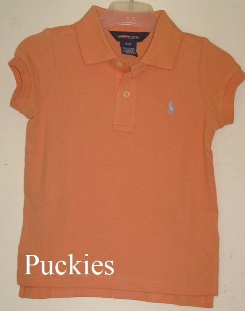 Lichtoranje Ralph Lauren meisjes polo maat 104 *NIEUW*, Meisje, Nieuw, Ophalen of Verzenden, Shirt of Longsleeve