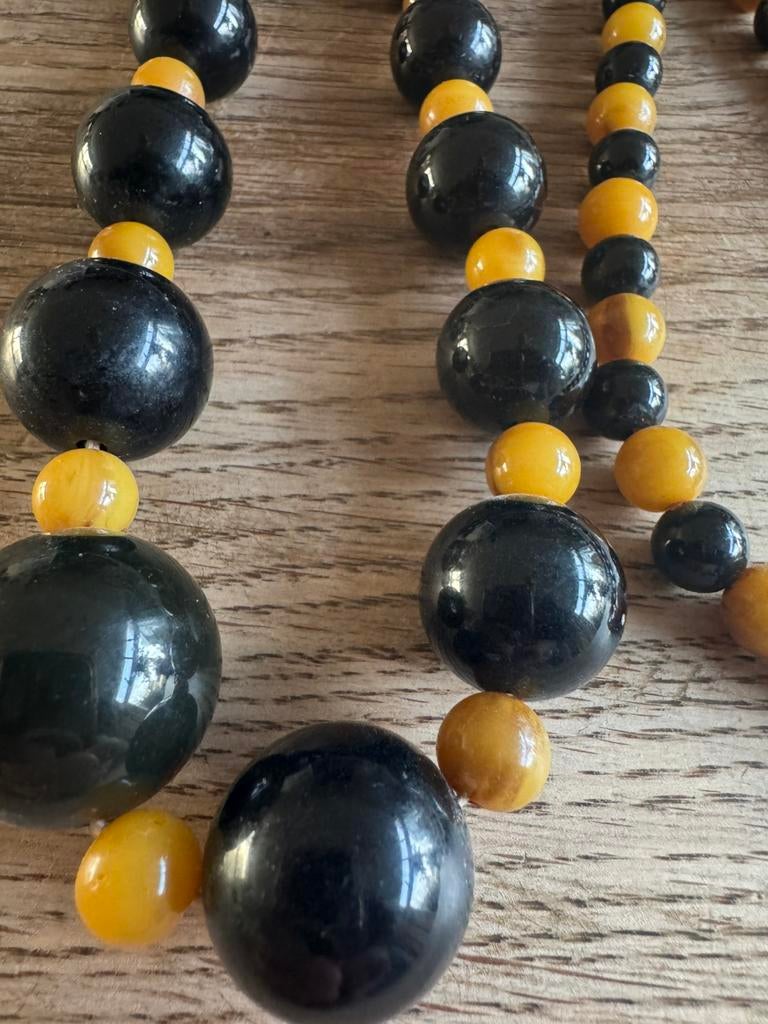 Orgineel en oud bakeliet/ bakelite ketting sieraad jewellery, Sieraden, Tassen en Uiterlijk, Antieke sieraden, Ophalen of Verzenden