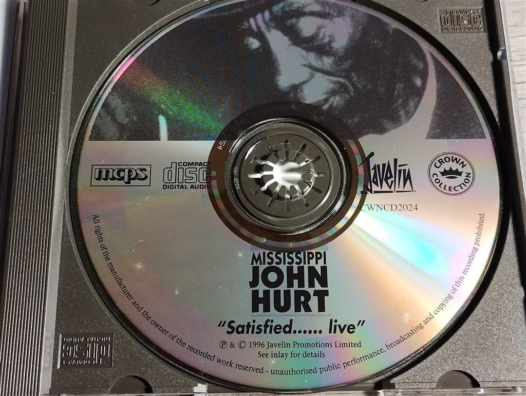 Mississippi John Hurt - Satisfied....Live, Ophalen of Verzenden, 1980 tot heden, Zo goed als nieuw, Jazz