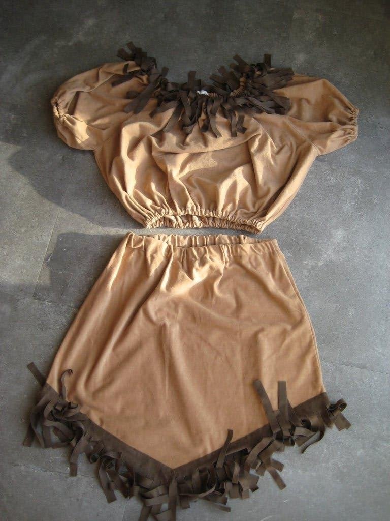 Indianen Kostuum Bruin Dames maat 42, Carnaval, Maat 42/44 (L), Ophalen of Verzenden, Kleding