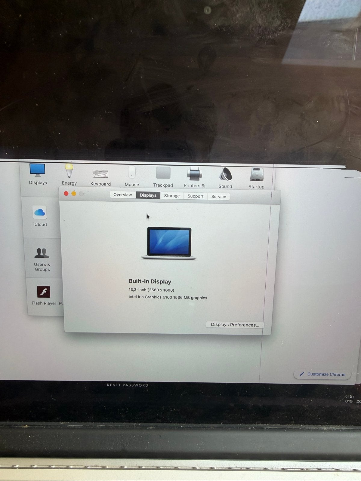 MacBook Pro met beschadigd scherm - werkt met extern scherm, Computers en Software, Gebruikt, 256 GB, 2 tot 3 Ghz, Qwerty