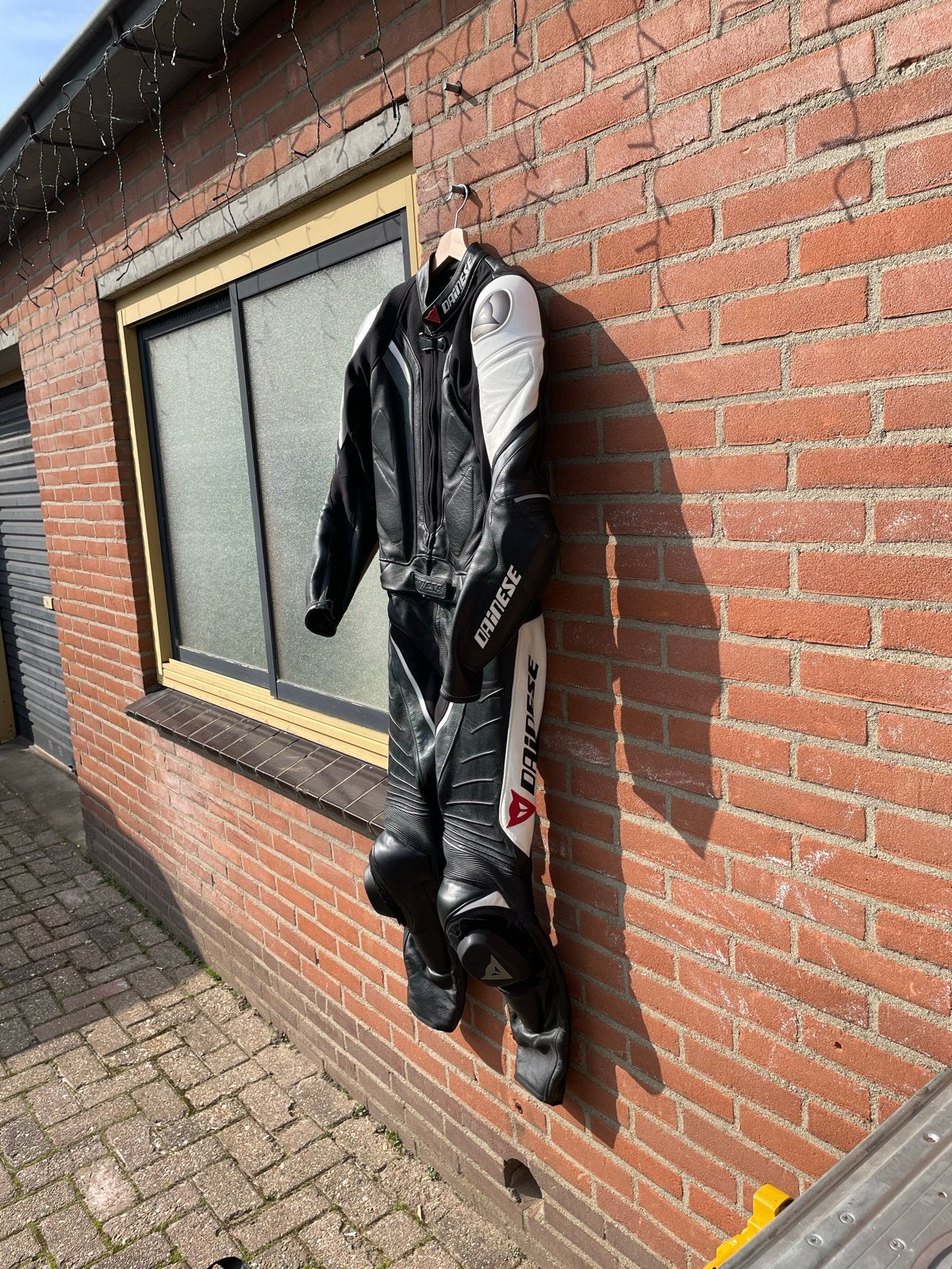 Dainese Motor Combipak Zwart/Wit - Maat 98, Motoren, Ophalen, Tweedehands, Heren, Combipak