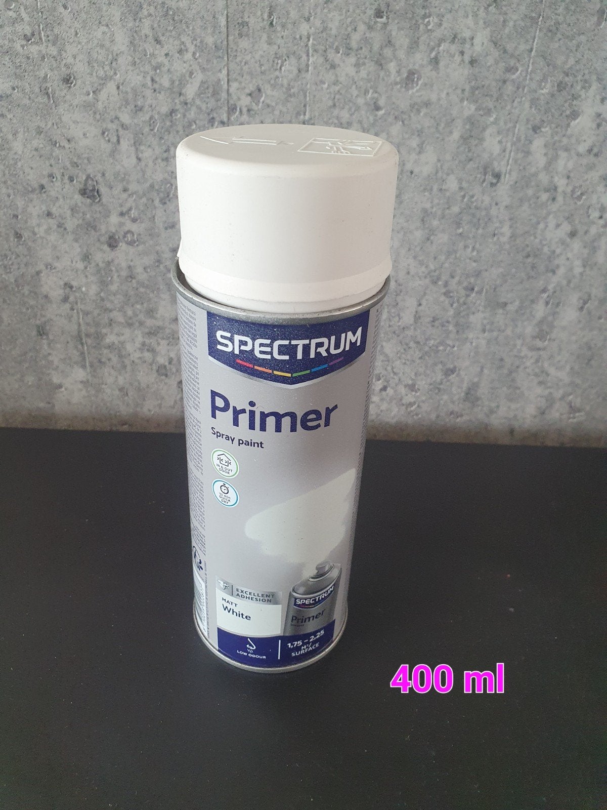 Spectrum Primer Spuitbus Wit Mat 400 ml, Doe-het-zelf en Verbouw, Ophalen of Verzenden, Nieuw, Overige typen