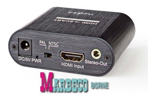 HDMI converter, Omvormer, HDMI Input, Scart Female output, Nedis, Nieuw, Info@marbeco.nl, Ophalen of Verzenden