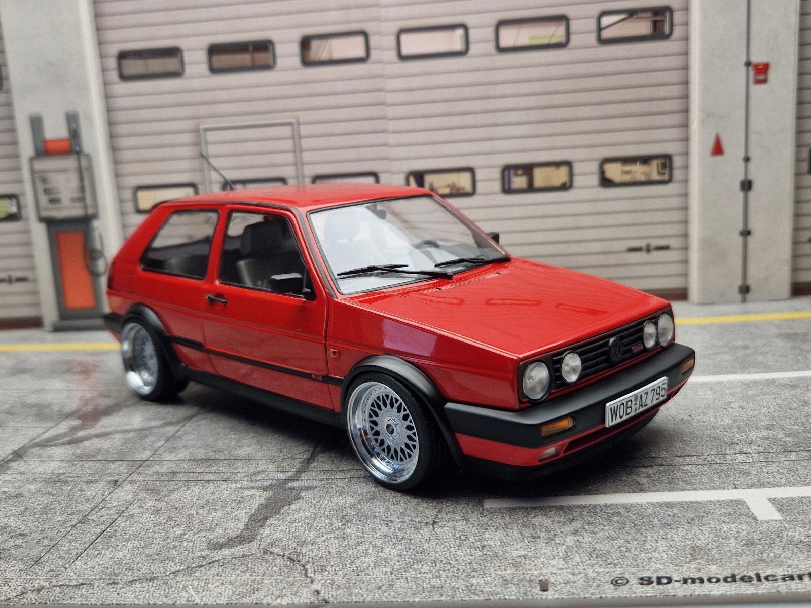 1:18 volkswagen golf mk2 gti G60 met BBS RM Velgen, Solido, Auto, Nieuw, Ophalen of Verzenden