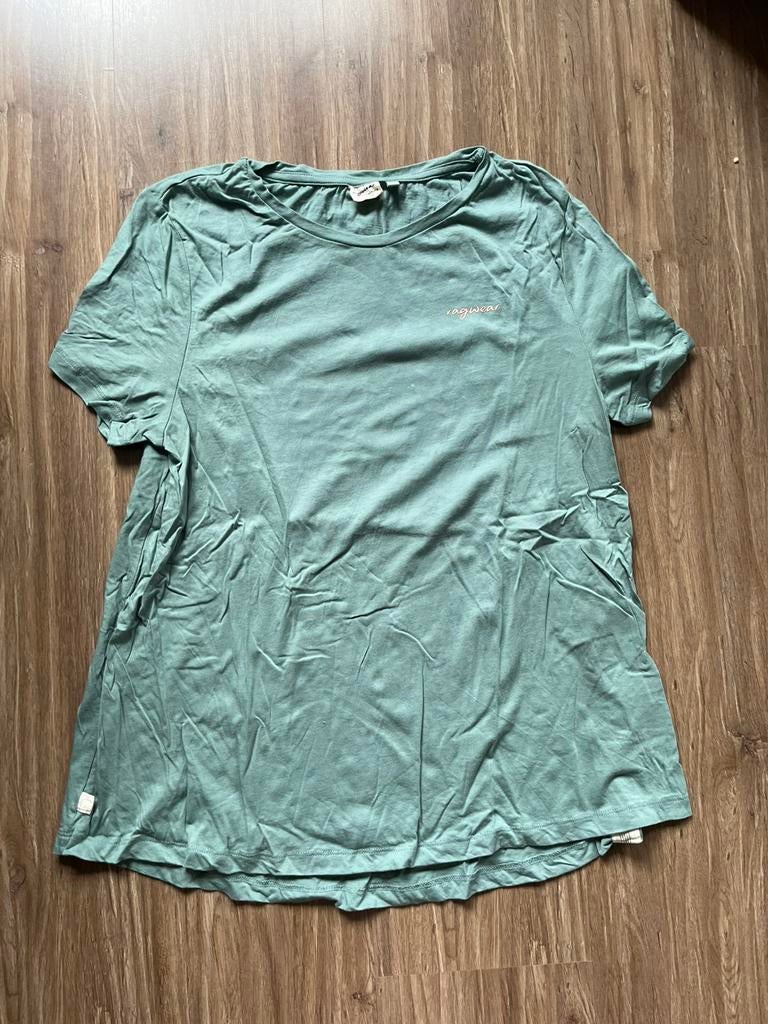 Ragwear shirt ionah organic maat L (Vegan 40 groen t-shirt), Maat 42/44 (L), Ophalen of Verzenden, Zo goed als nieuw, Korte mouw