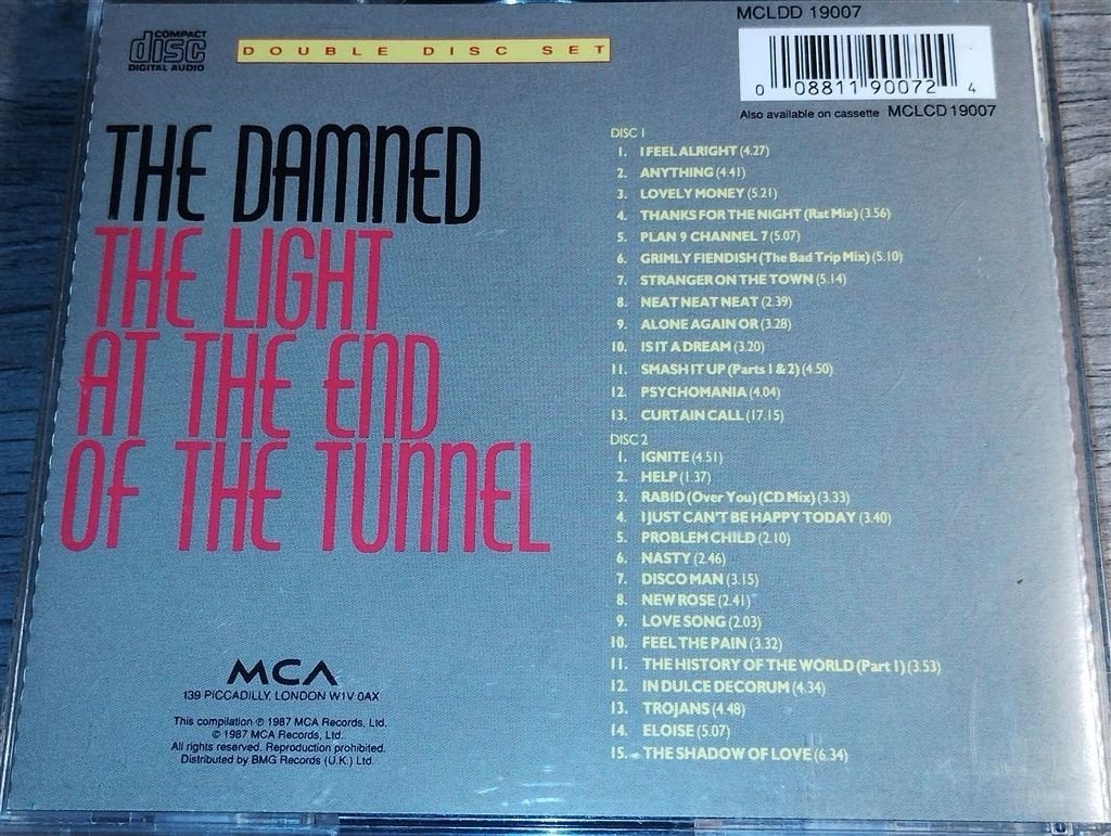 The Damned - The Light At The End [2 cd], Ophalen of Verzenden, Zo goed als nieuw, Poprock