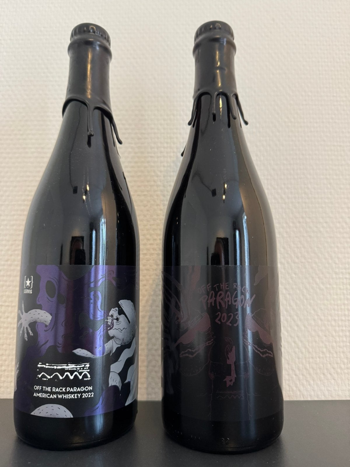 LERVIG – Off the Rack Paragon 75cl – 2 bijzondere flessen, Ophalen, Nieuw, Flesje(s), Overige merken
