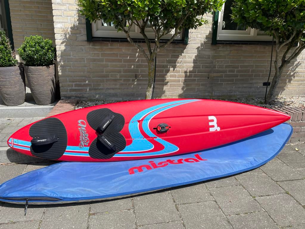 Complete windsurfset in prima staat - Ophalen, Watersport en Boten, Windsurfen, Ophalen, 250 tot 300 cm, Complete set, Gebruikt