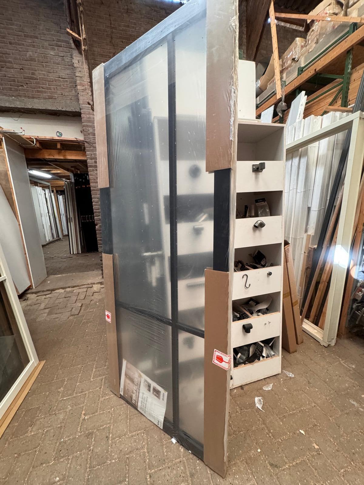 93x231,5 binnendeur opdek Rechts Svedex nieuw SD4, Ophalen, Binnendeur, Nieuw, Glas