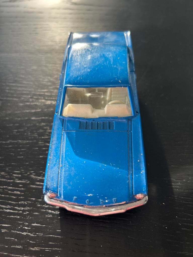 Ford Mustang Majorette - Blauw Diecast Modelauto, Ophalen of Verzenden, Gebruikt, Auto, Overige merken