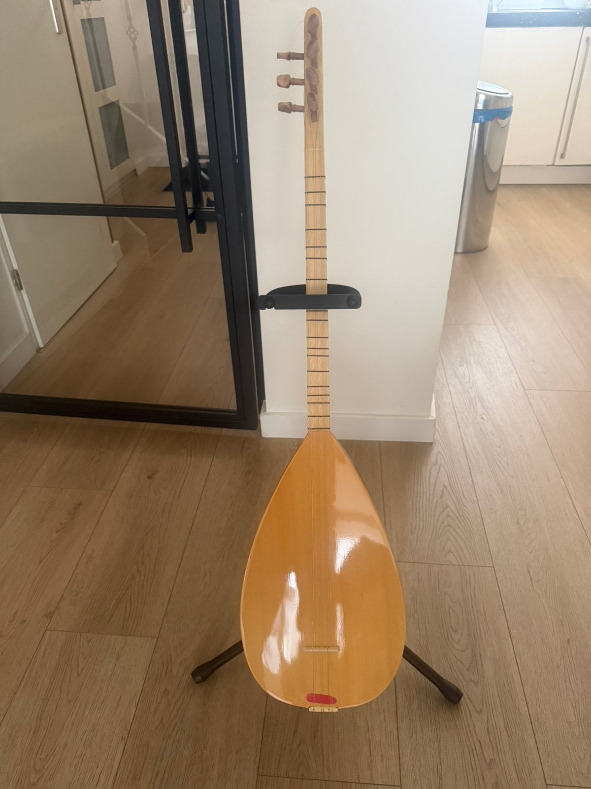 Saz Baglama kortehals met draagtas, Muziek en Instrumenten, Ophalen, Zo goed als nieuw