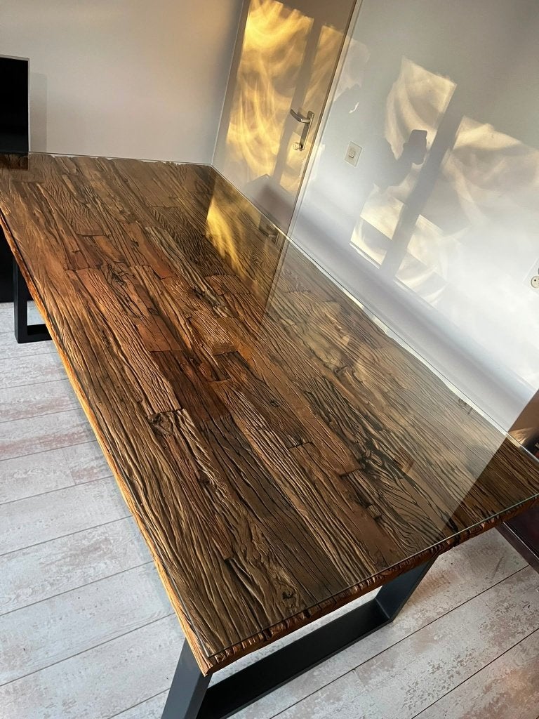 Prachtige Treinbielzen Eettafel Richmond / Kensington stijl, 200 cm of meer, Vijf personen of meer, Rechthoekig, 50 tot 100 cm