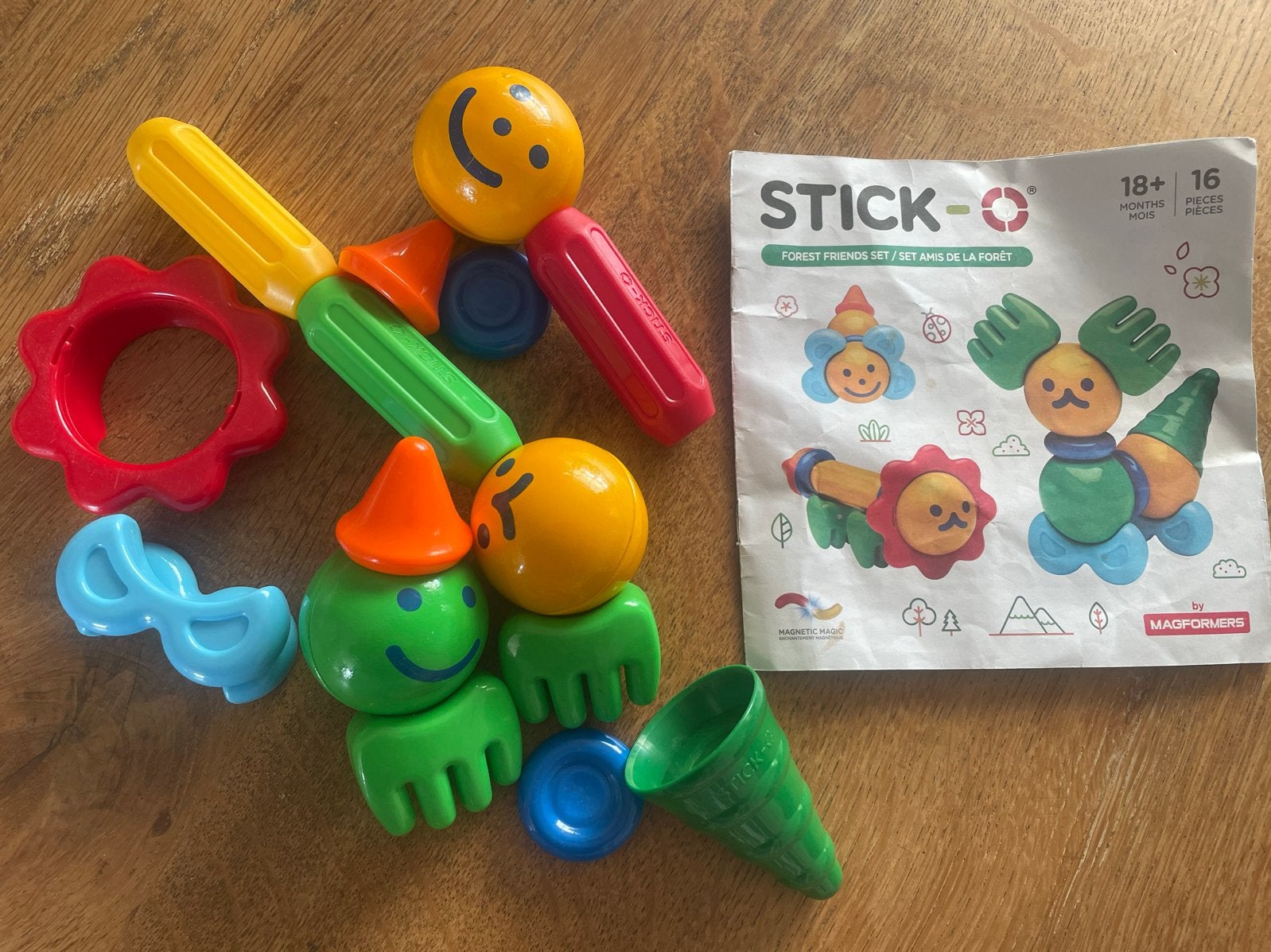 Magformers Stick-O Forest Friends Set - Magnetisch Bouwspeel, Kinderen en Baby's, Speelgoed | Educatief en Creatief, Ophalen of Verzenden