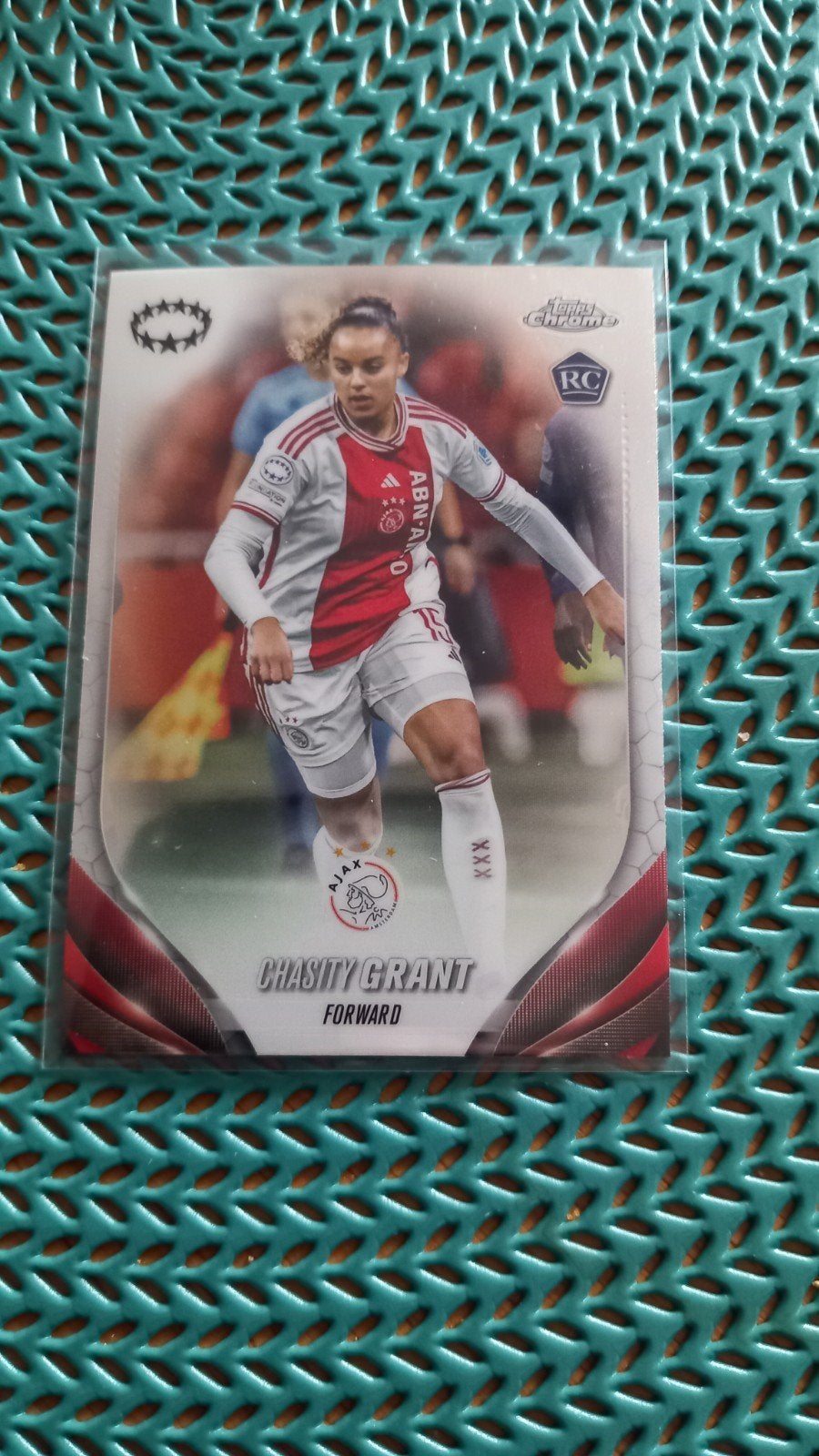 Chasity Grant Topps Chrome RC Ajax Spelerskaart, Ophalen of Verzenden, Zo goed als nieuw, Ajax, Spelerskaart