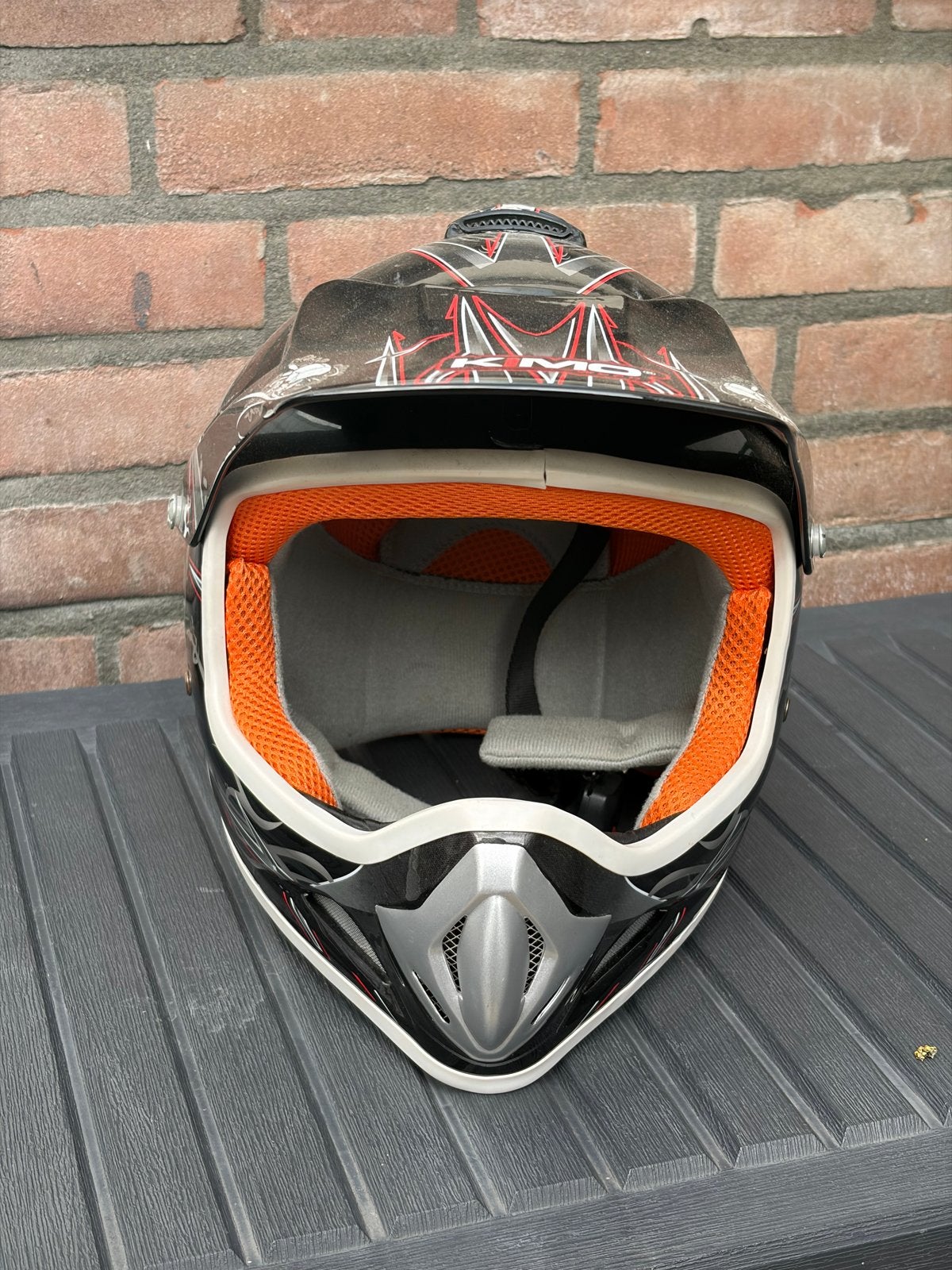 Motorcrosshelm KIMO NIEUWSTAAT, Motoren, Ophalen, Tweedehands, Heren, Overige typen