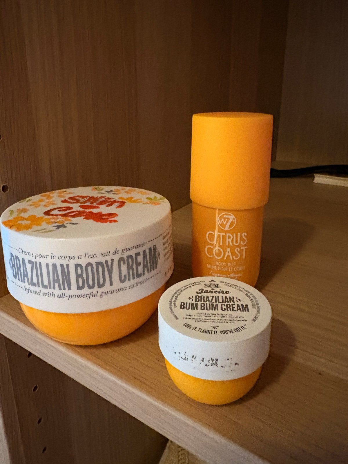 3-delige set: Brazilian Body Cream, Bum Bum Cream, Body Mist, Ophalen of Verzenden, Gebruikt, Overige typen