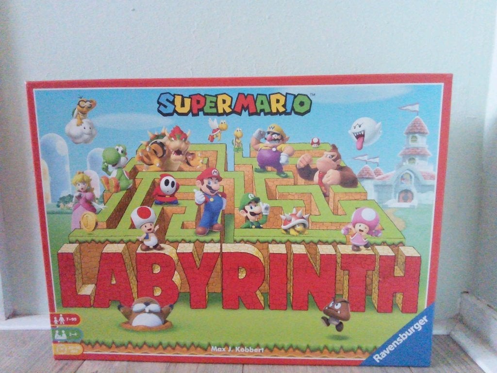 Super Mario Labyrinth Gezelschapsspel - Compleet!, Drie of vier spelers, Ophalen of Verzenden, Zo goed als nieuw, Ravensburger