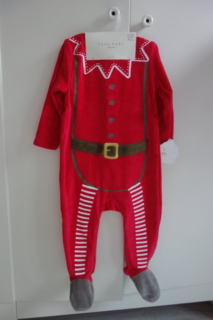 Nieuwe Kerst onesie van Zara maat 80 (9-12 mo) baby, Jongetje of Meisje, Nieuw, Ophalen of Verzenden, Zara