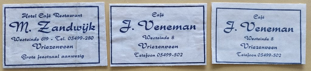 Vriezenveen 206, Verzenden