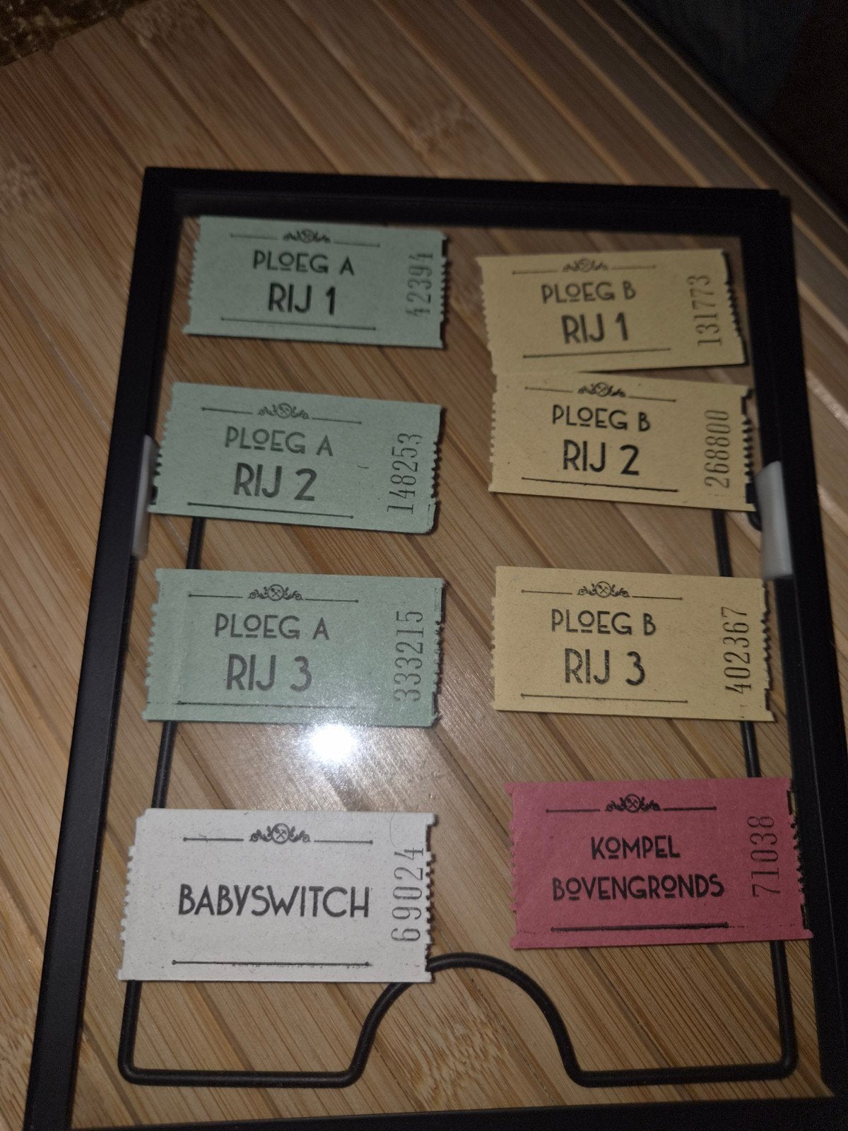 kaartjes wachtrij Baron., Verzamelen, Efteling, Ophalen of Verzenden
