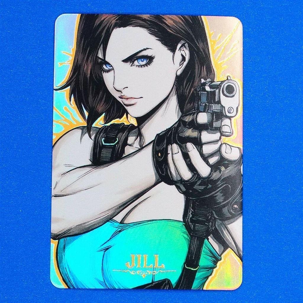 Resident Evil 3 Jill Valentine Rainbow Foil holo Card, Verzenden, Kuifje, Nieuw, Beeldje of Figuurtje