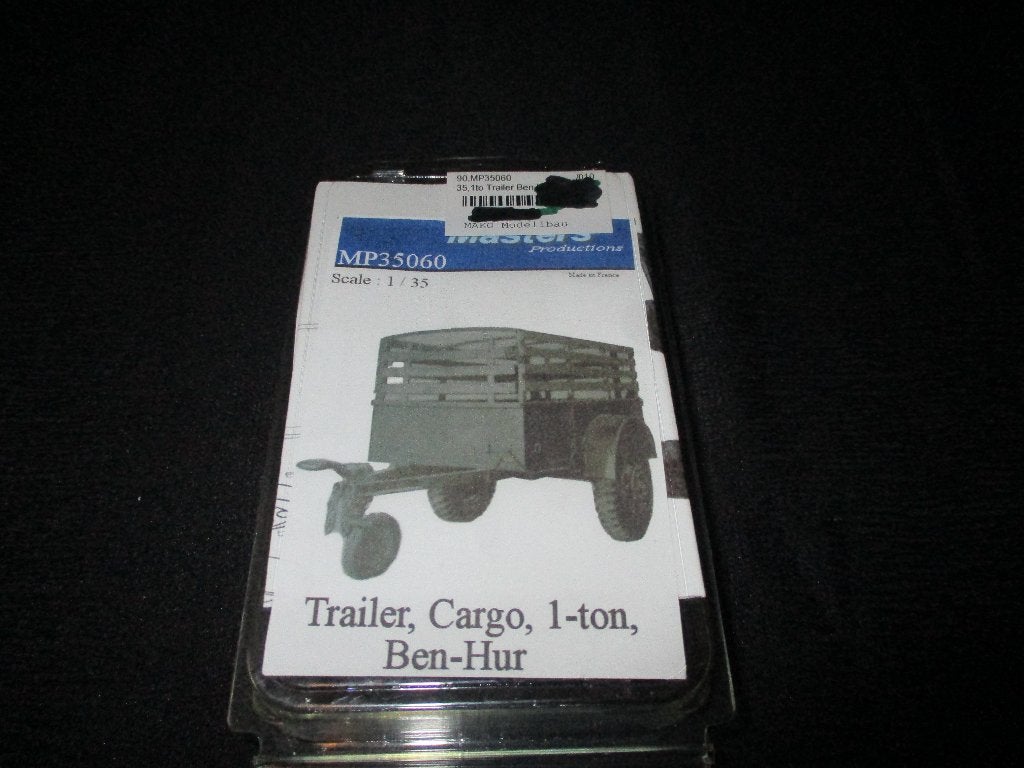 H-453,MASTER PRODUCTION 1-35,NO,MP35060,TRAILER CARGO 1-TON,, Overige merken, 1:32 tot 1:50, Overige typen, Nieuw