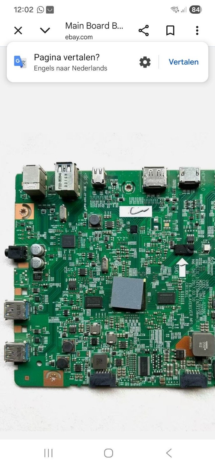gezocht monitor mainboard samsung, Audio, Tv en Foto, Televisie-accessoires, Ophalen