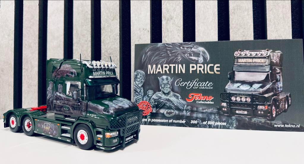 Scania Torpedo Martin Price 2025 Tekno1:50 (85250), Ophalen of Verzenden, Zo goed als nieuw, Bus of Vrachtwagen, Overige merken