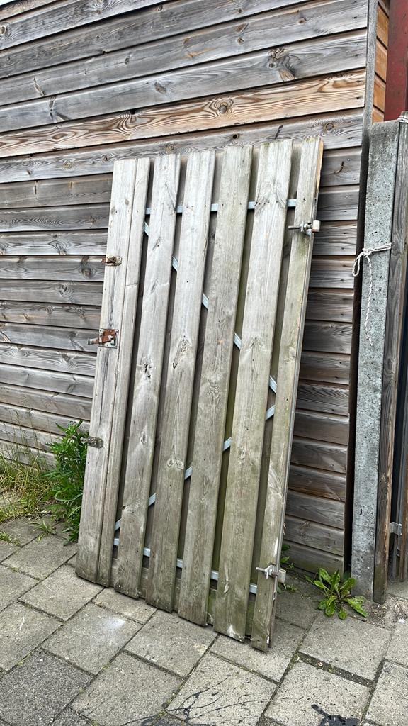 Tuinpoort geïmpregneerd voor de achter tuin, Gebruikt, 100 tot 150 cm, Ophalen of Verzenden, Draaipoort
