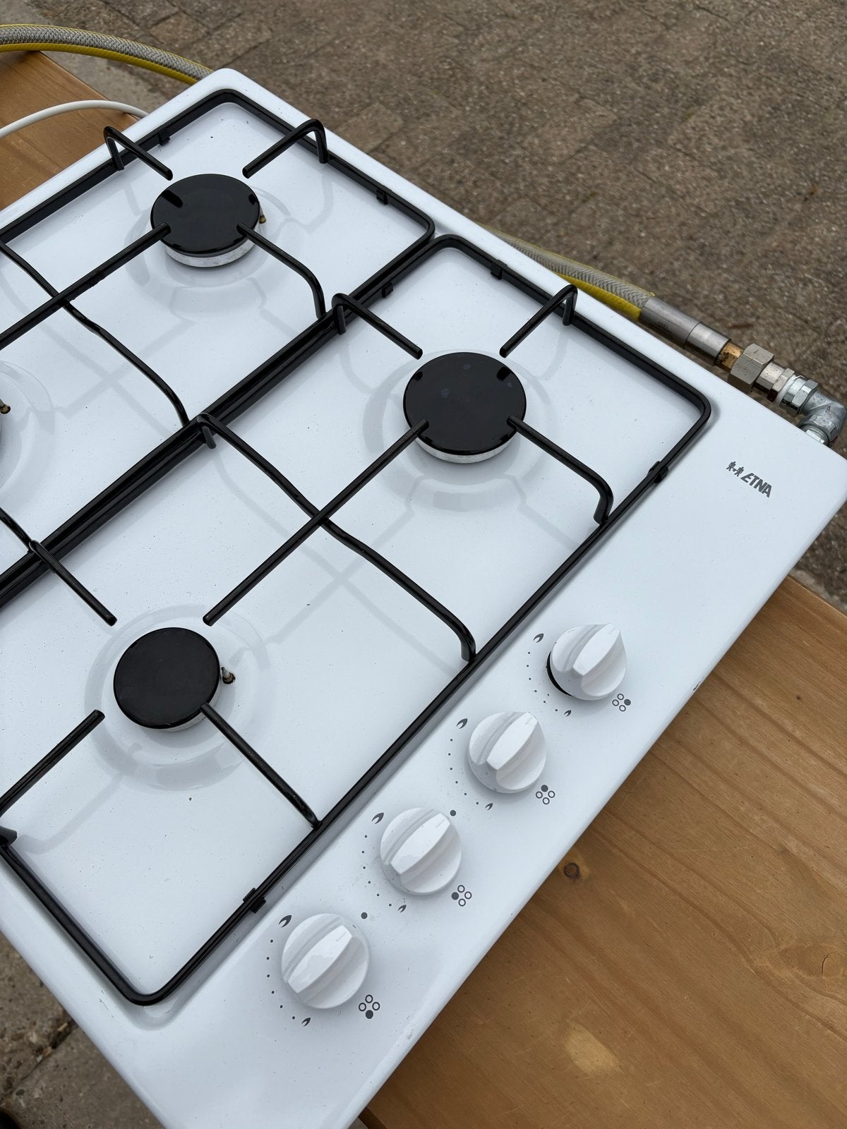 Kookplaat gasfornuis 4-pits, zo goed als nieuw, J, Zo goed als nieuw, Inbouw, J