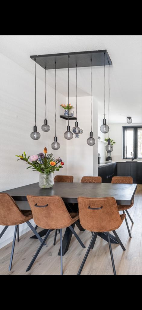 Zwarte hanglamp van Straluma, Ophalen, Zo goed als nieuw, Metaal, 75 cm of meer