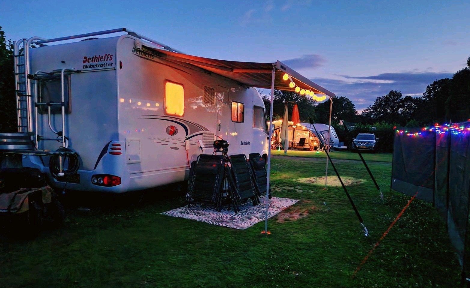 Dethleffs Advantage xxl garage,stalling, luchtvering etc, Caravans en Kamperen, Campers, Integraal, Ringverwarming, Fiat, Luifel