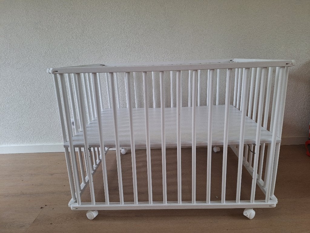 Opklapbare box met wieltjes, merk Prenatal, Ophalen, Gebruikt, Rechthoekig, In hoogte verstelbaar