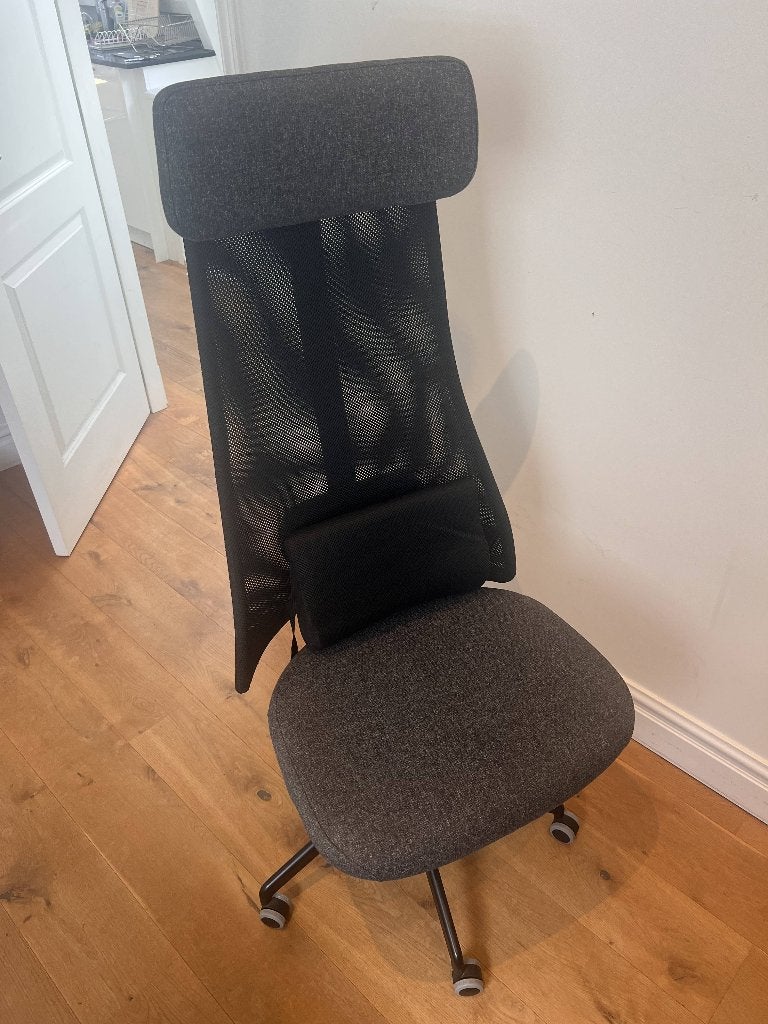 IKEA JÄRVFJÄLLET Office Chair, Ophalen, Zwart, Zo goed als nieuw, Bureaustoel