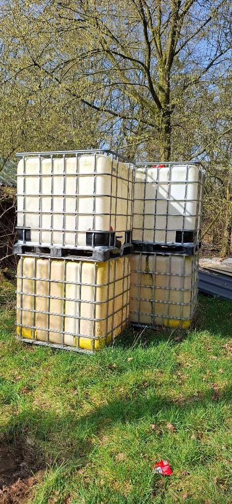 6 IBC-containers, Ophalen, Gebruikt, 100 cm of meer, 60 cm of meer